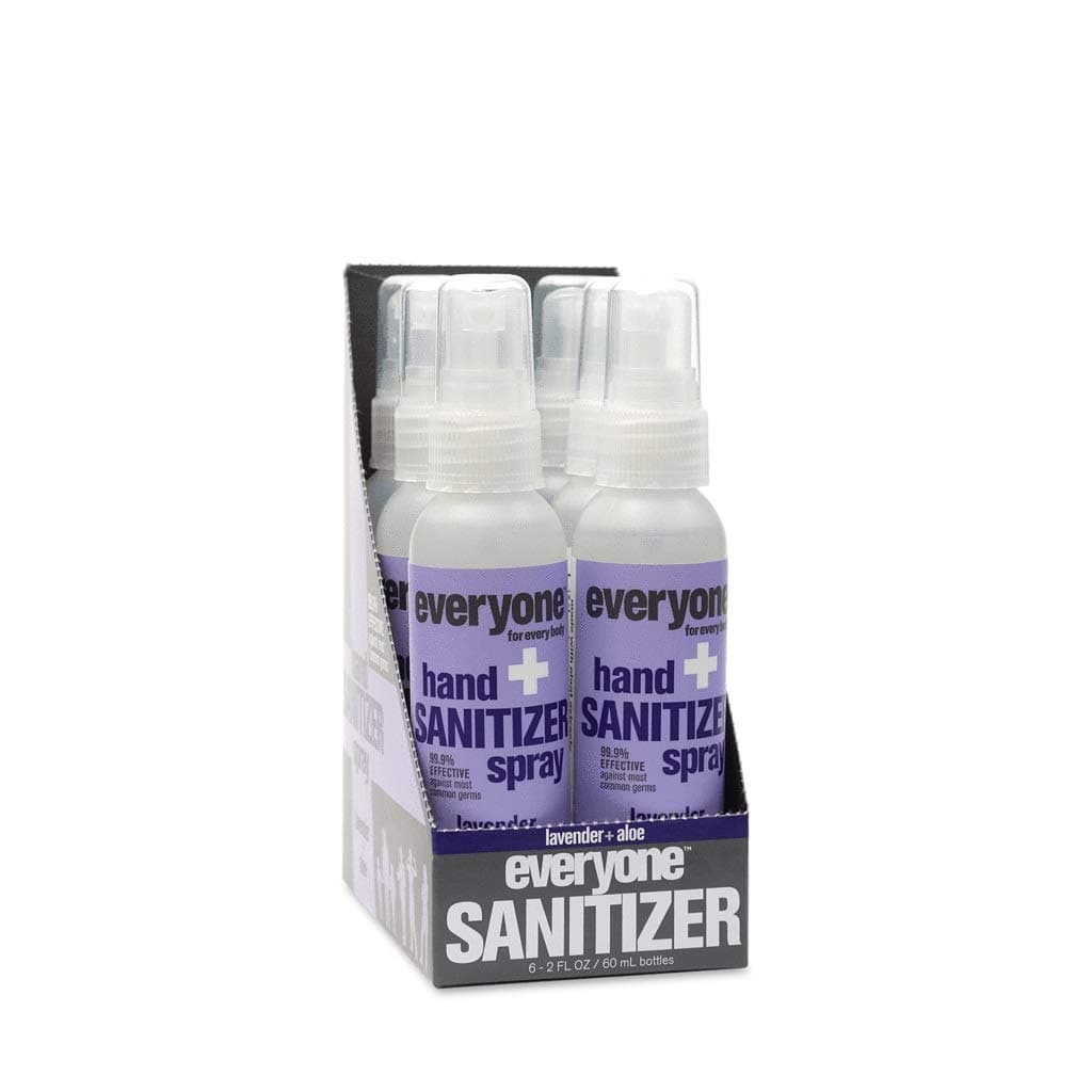 Everyone Hand Sanitizer Spray, Lavender & Aloe, 6 Count