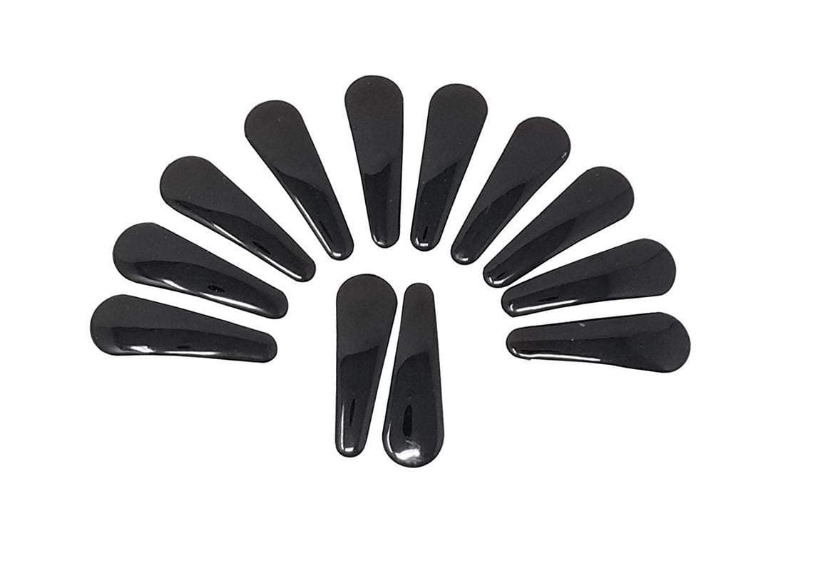Chanderkash Tic Tac Hair Clips for Women and Girls – Black Snap Hair Pins, Metal Non-Slip Hairdressing Accessories for Daily Use, Salon Styling (Black, 12 PCS)