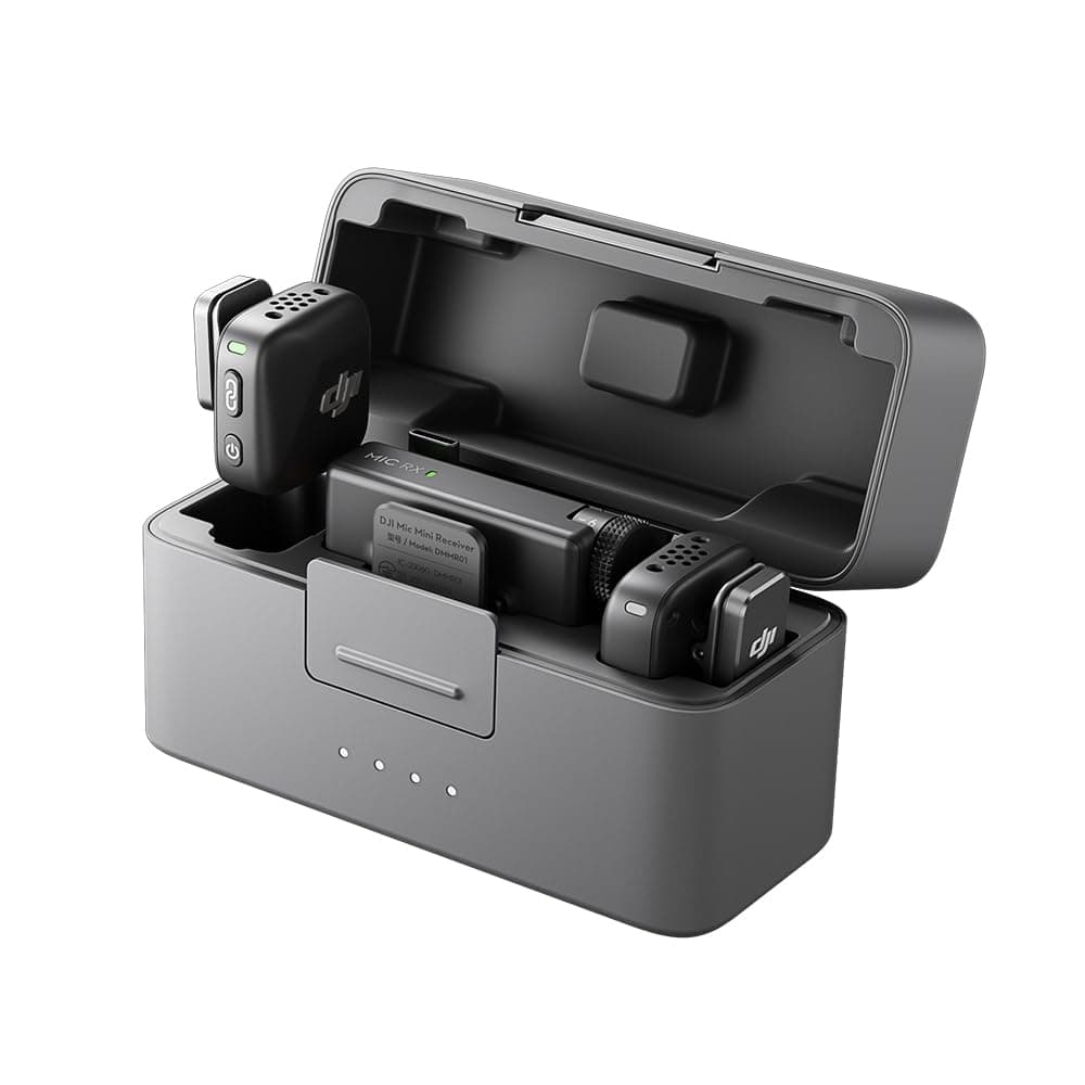 DJI Mic Mini Microphone (2 TX Microphone + 1 RX Receiver + 1 Charging Case) BR - DJI126 | wireless