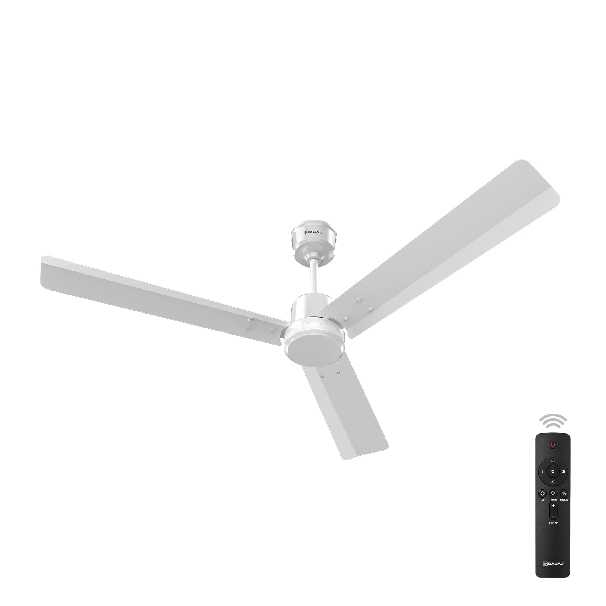 Bajaj Classico Sleek Plus 5S 1200MM BLDC Ceiling Fan with Remote | BEE 5 Star Rated Energy Efficient | Power Saving | Sleek Compact Design | High Air Delivery |2-Year Warranty |Grey