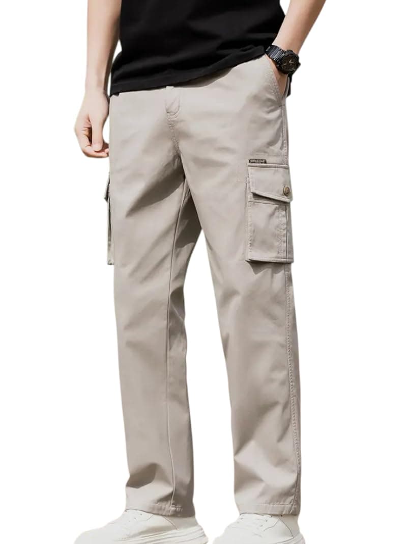 LOUIS SENSE Mens REGULER FIT Cargo Pant || Cargo for Men || Casual Trouser || Joggers Pant || (CARGO-05) (in, Numeric, 38, Standard, Khakhi)