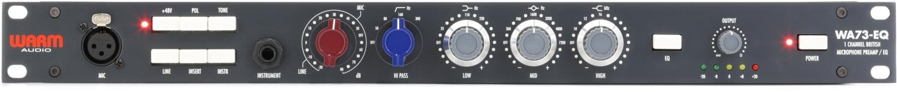 Warm Audio WA73-EQ 1-Channel Mic/Line/Instrument Preamp with 3-Band EQ, USB, XLR/TRS