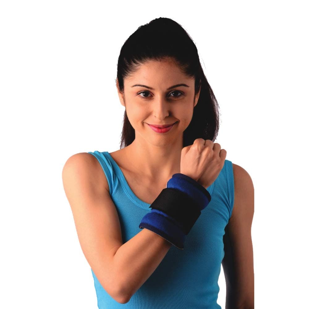 Vissco Weight Cuff 1/2 Kg, Place on Wrist or Ankle, For Jogging-Aerobics-Toning-Cardio-Glutes-Rehabilitation - Cycling - Exercise - Home Gym - Fitness Cuff Ideal For Men and Women - Universal (Blue)