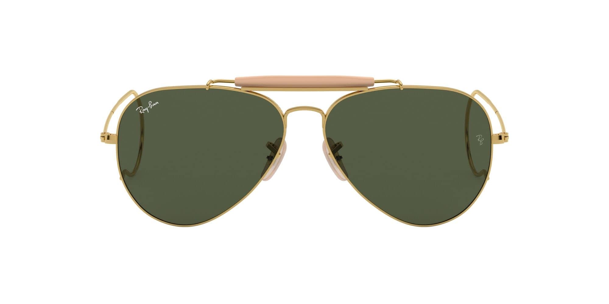 Ray-Ban Uv Protected Pilot Unisex Sunglasses (0Rb3030 | 57 Mm| Green)