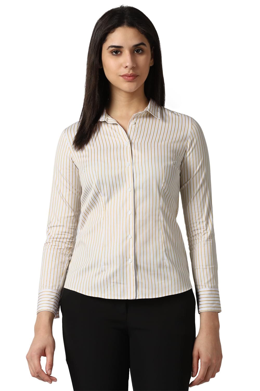 Van Heusen Women's Cotton Regular Fit Shirt