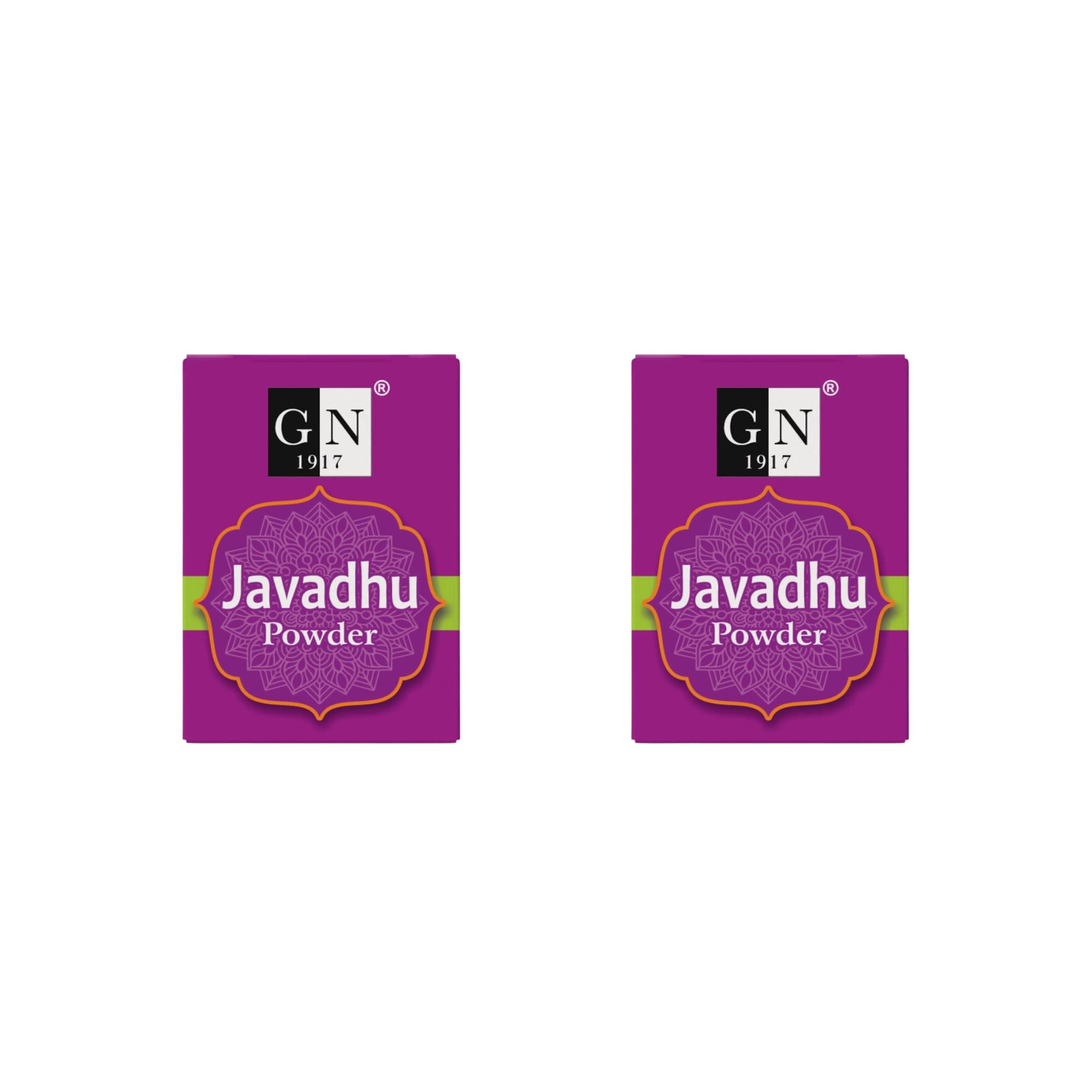GN 1917 Javadhu Powder (12 g; Pack of 2) | Kasturi Musk & Amber Herbal Fragrance | Aromatic Powder for Pooja, Body & Personal Use