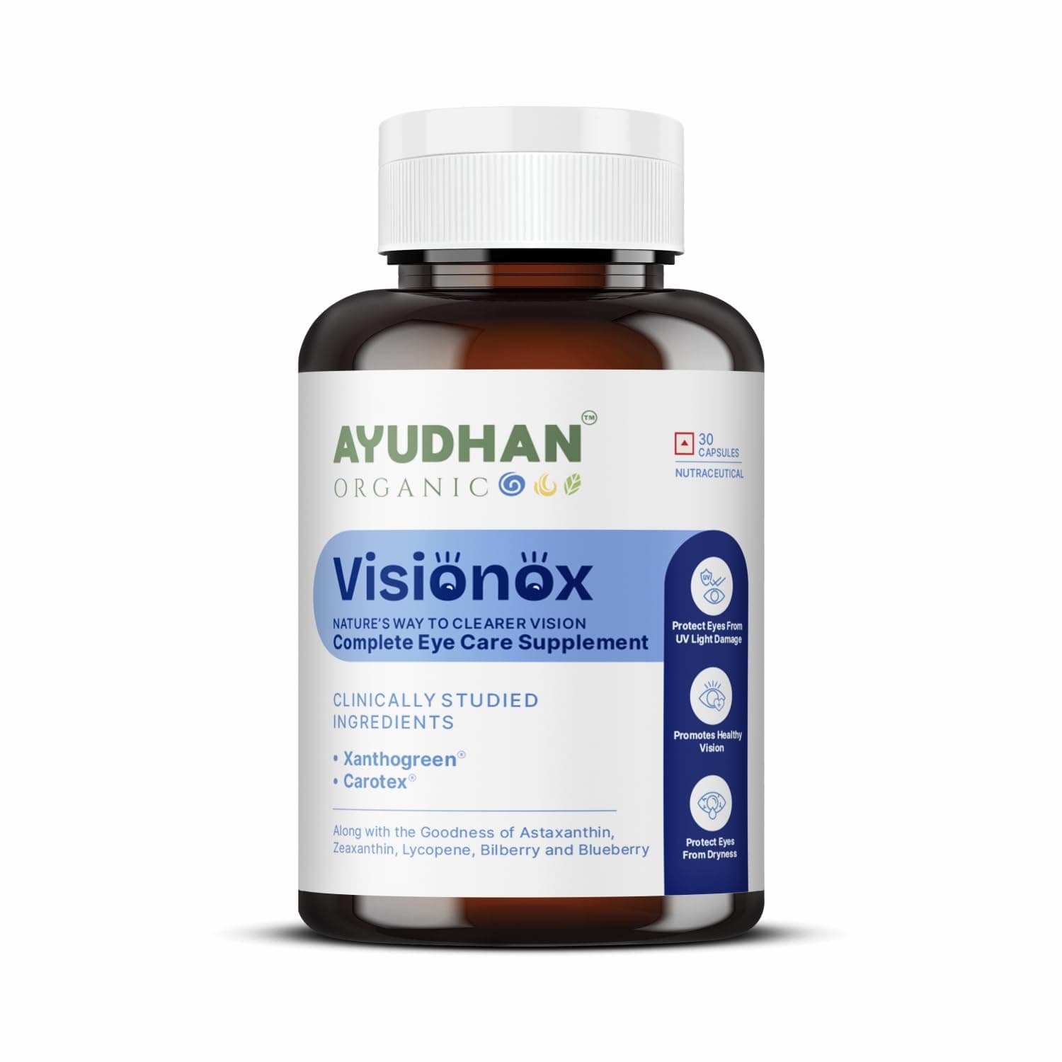 Ayudhan Visionox Eye Care Supplement, 30 Capsules