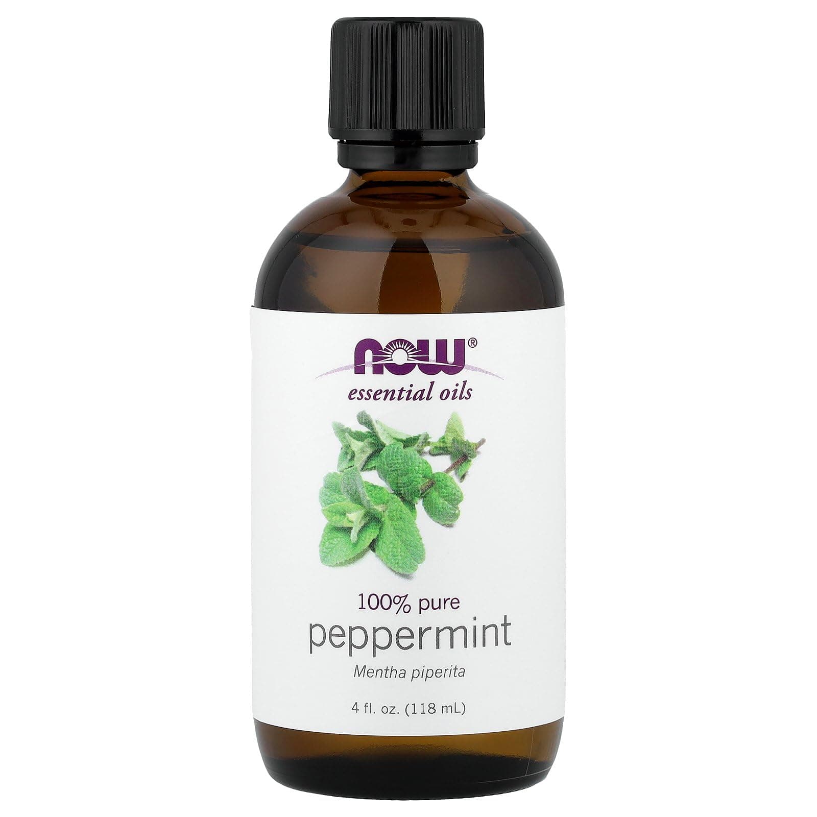 NOW Foods Essential Oils Peppermint -- 4 fl oz (118 ml)
