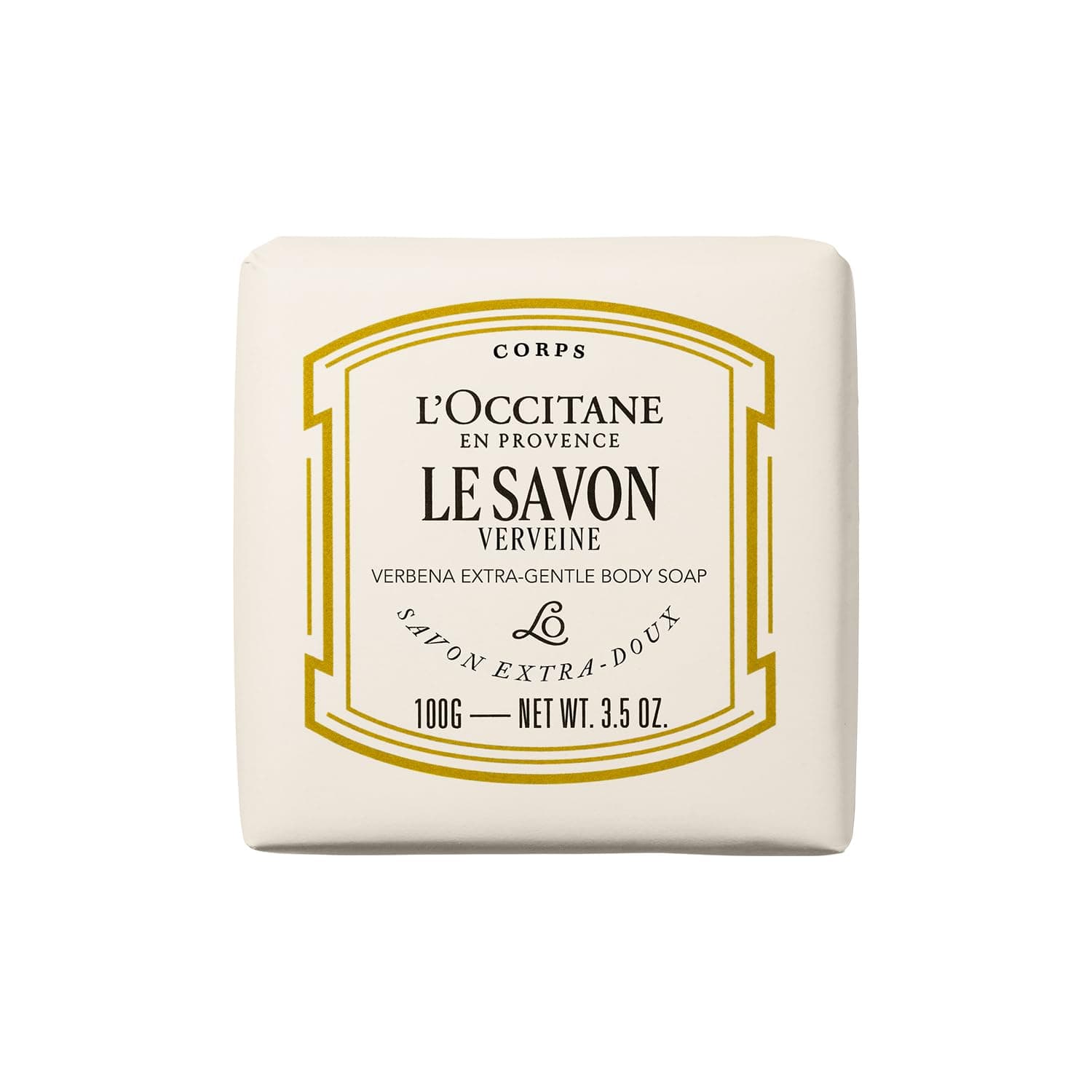 L'Occitane Verbena Extra-Gentle Soap: Vegetable Based | Artisanal | Relaxing Scent | Crafted With Lavender From Provence | Gently Cleanse | Vegan