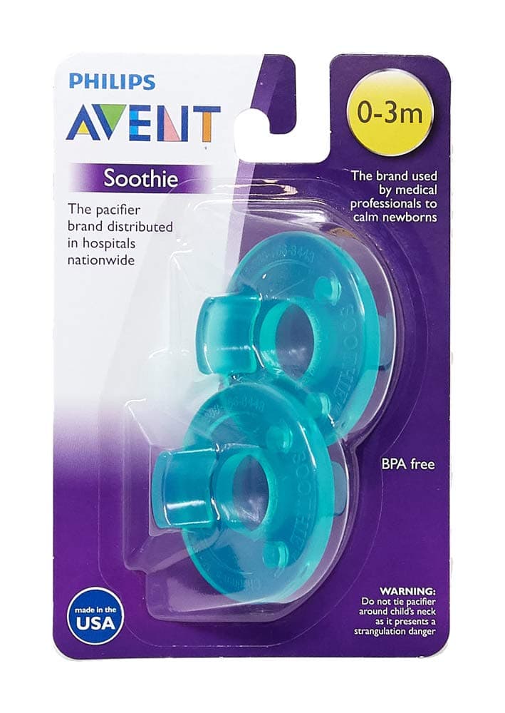 Philips Avent Silicone 2 Pack Avent Soothie Pacifier Green 0 3 Months