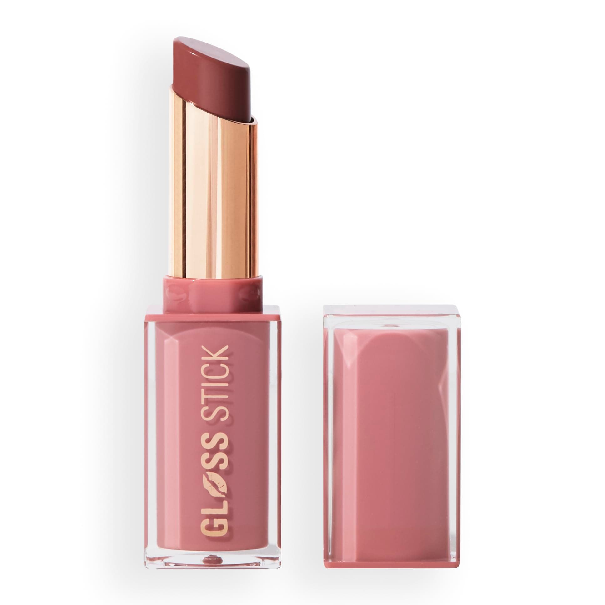 Revolution Pout Lip Gloss Stick – Creme Brulee Mauve | Juicy Tint with Glossy Balm Finish | Moisturizing, Lightweight & Non-Sticky | Vegan & Cruelty-Free | 3g