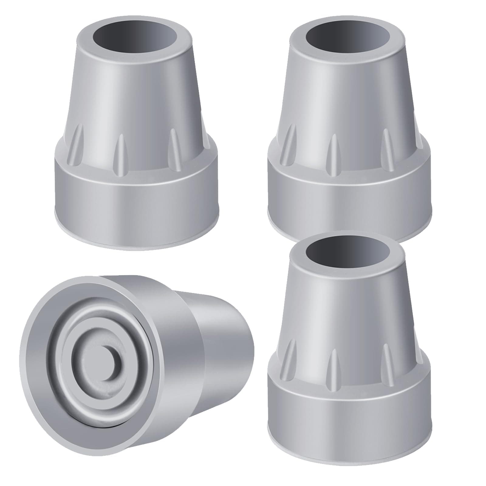 Crutch Tips 7/8 Inch Upgrade Heavy Duty Rubber Crutch Accessories Replacement Rubber Cane Tips