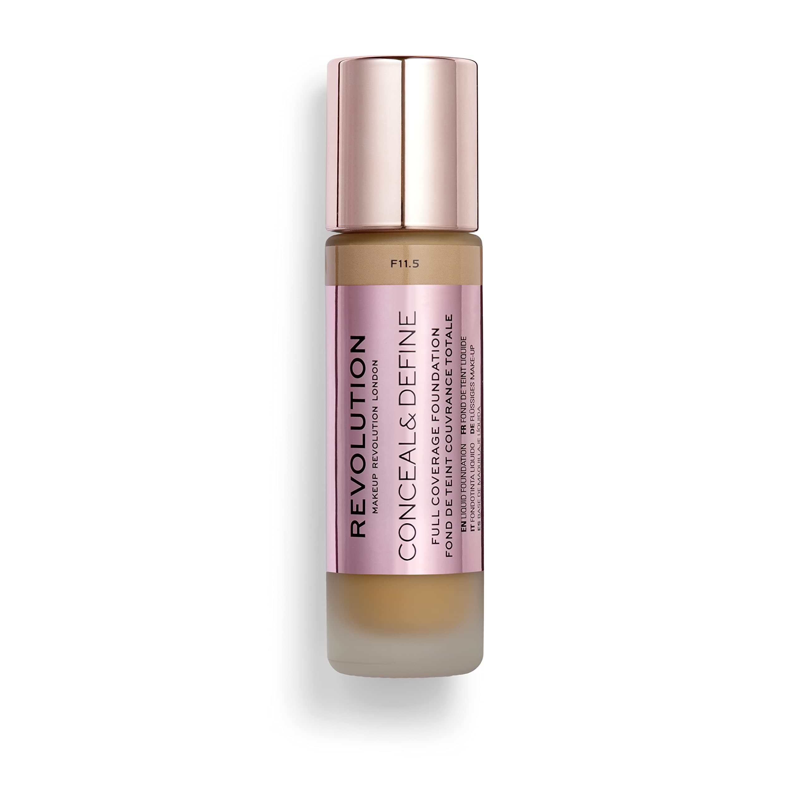 Makeup Revolution, Conceal & Define, Foundation, Matte Finish, F11.2, 23ml