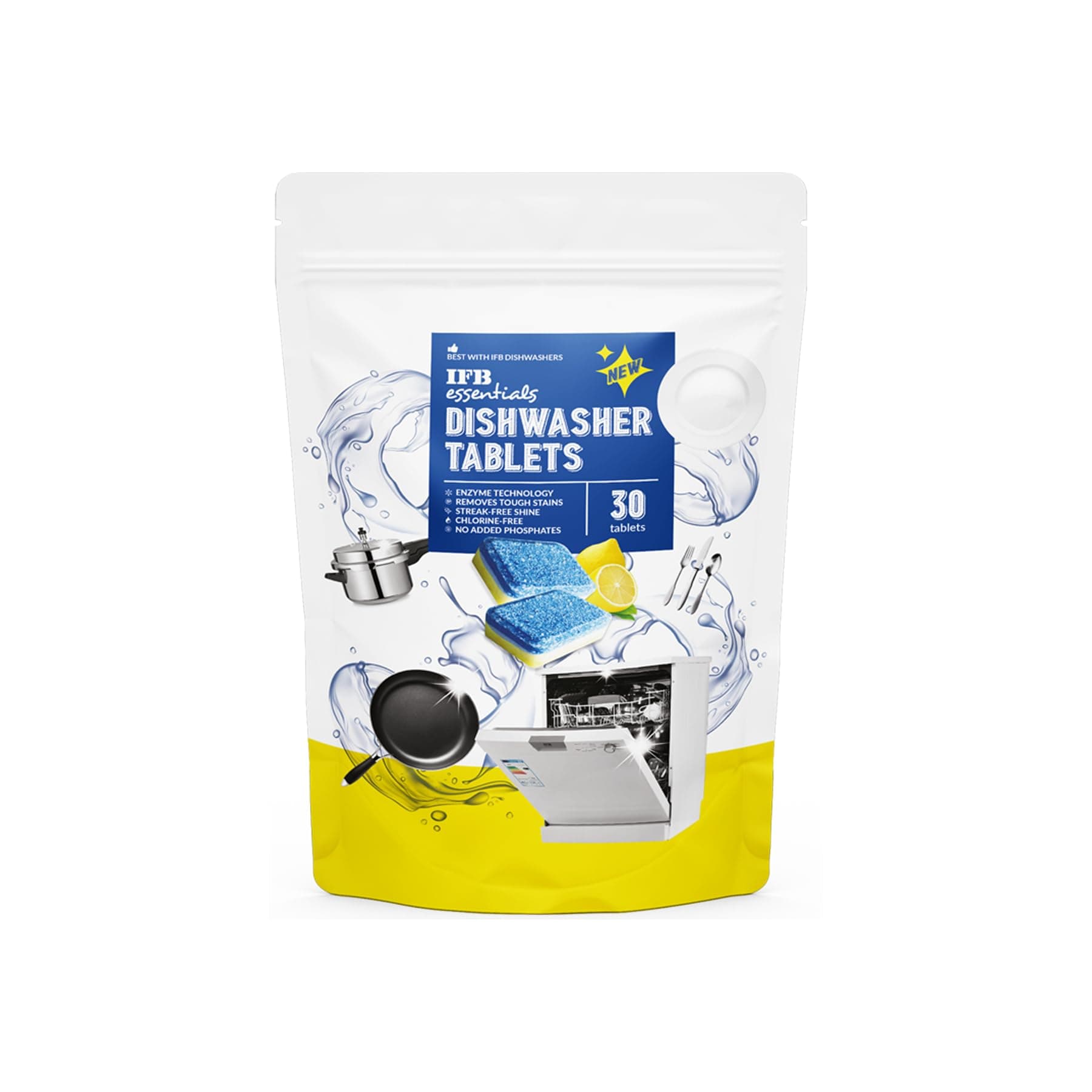 IFB essentials DISHWASHER TABLETS (30 Tablets)