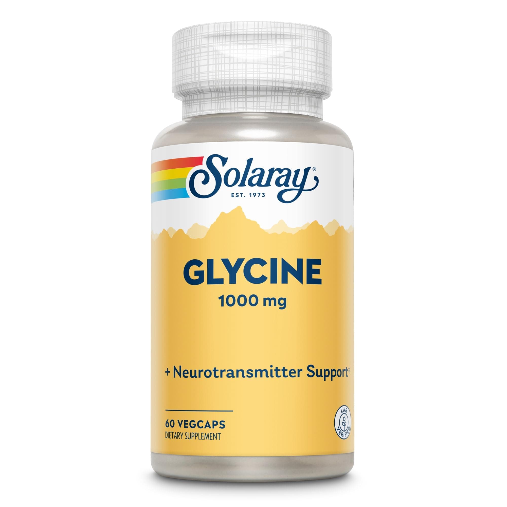 Solaray Glycine, 1,000 mg, 60 Caps