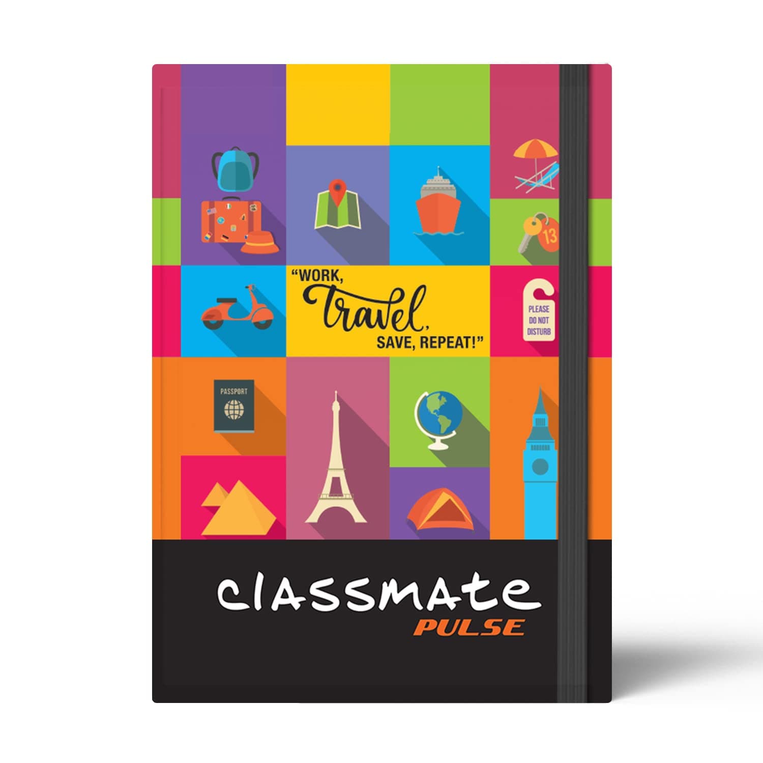 Classmate Pulse A5 Notebook Flexi-Bound Hard Cover | 176 Pages 80GSM Natural Shade Paper | Unruled Journal for Easy Writing & Professional Use
