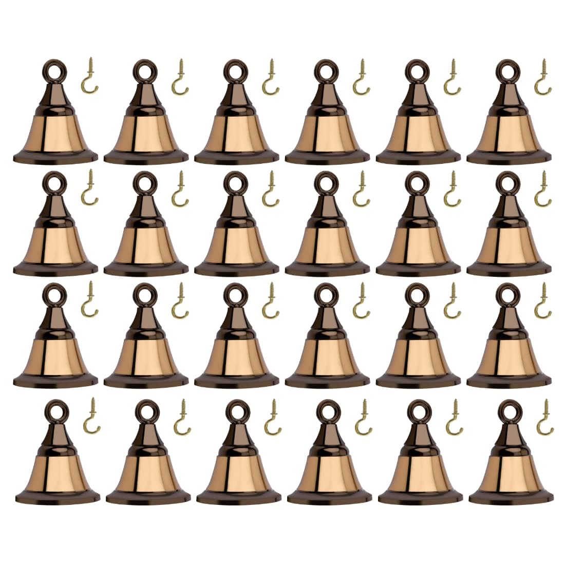 DecorDepo Hanging Bell | Decorative Bell for Pooja Room, Main Door, Home Decor/Decorative Accessories/Festive Decor with J Hook's