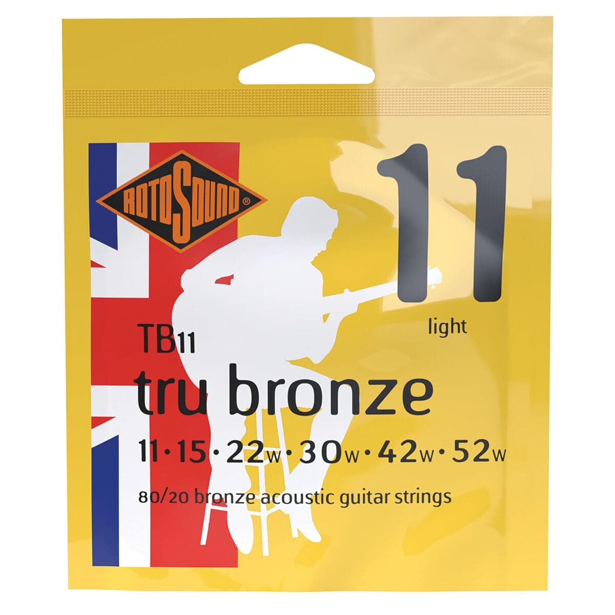 Rotosound TB11 Tru Bronze Acoustic Guitar Strings (11-52)