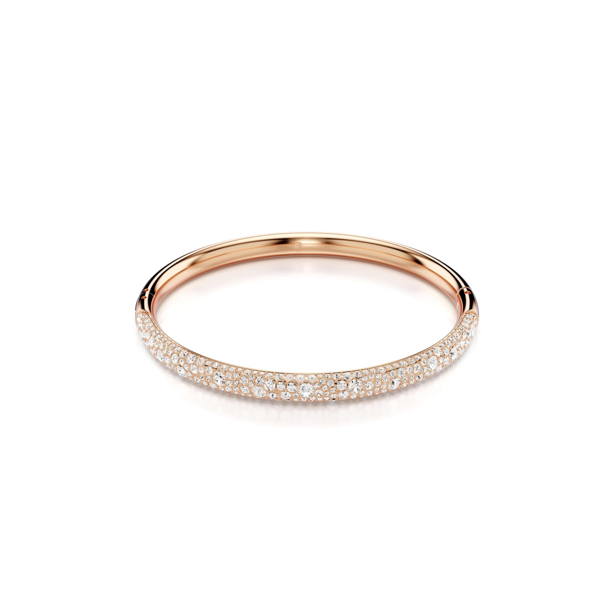 Swarovski Sublima Bangle, Snow Pavé, White, Rose Gold-Tone Plated