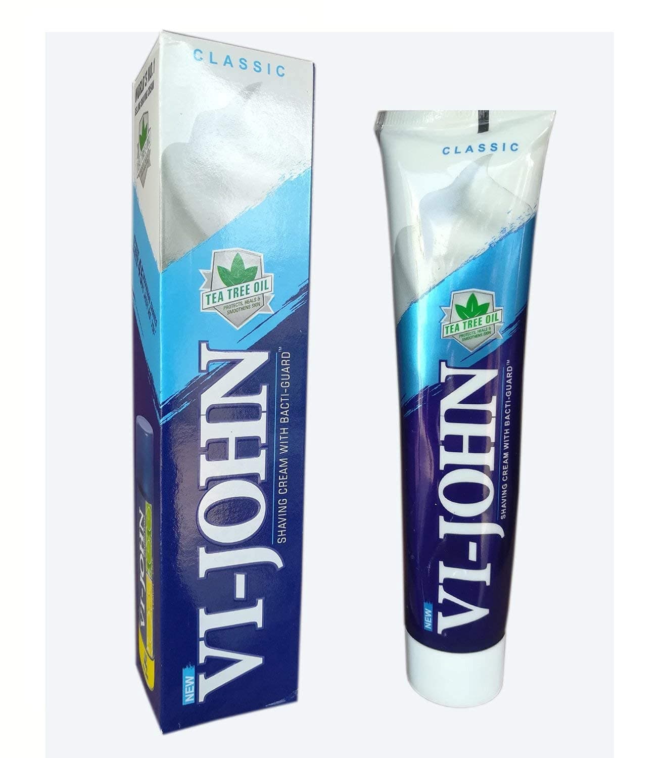 VI - JOHN Shaving Cream With Bacti-Guard For Men - 125 Gram