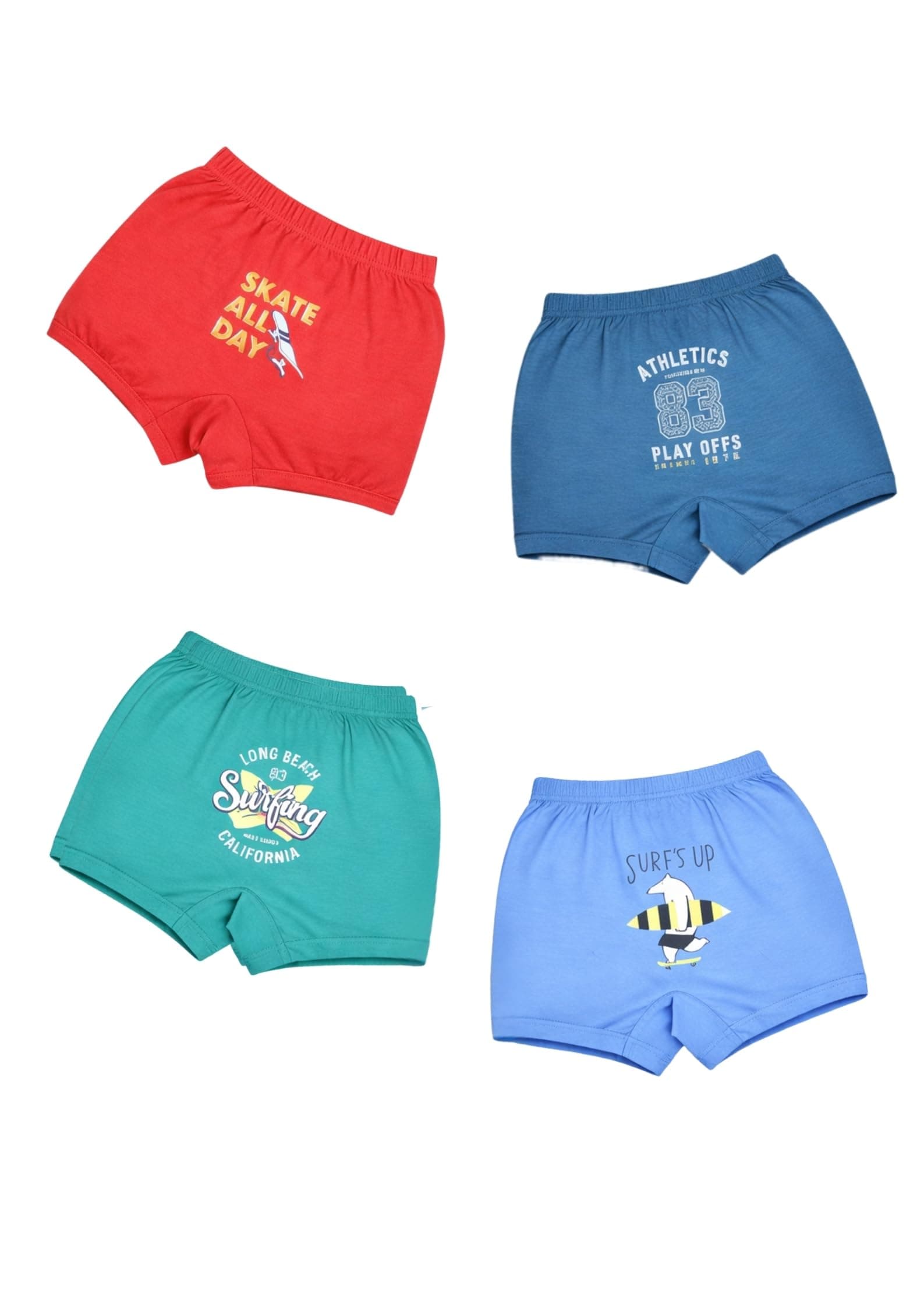 CUCUMBER Cotton Blend Boys Drawer | Soft & Breathable Innerwear Shorts for Kids | Lightweight Printed Underwear for Boys