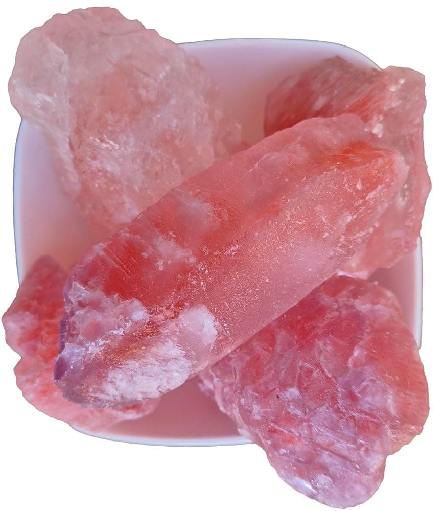 AyuZen Alum Stone Red/Pink Fitkari 500 Grams | Natural | Phitkari for Shaving, Face, Skin, Water Purification, Vastu & Plant Use