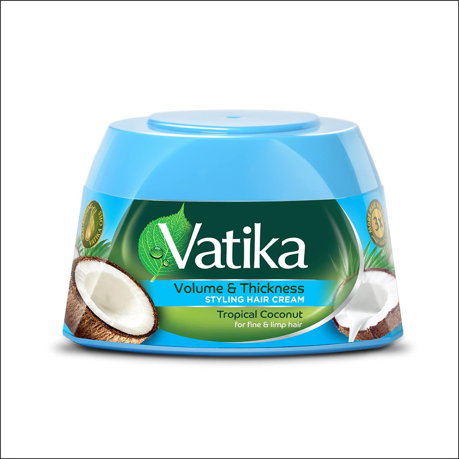 Vatika Naturals Dabur Volume and Thickness Styling Hair Cream, 4.74 Fluid Ounce