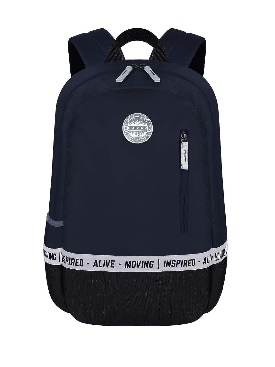 Gear Bomber Eco Statement 22 Ltrs India.Ink-Black Casual Backpack (BKPECOSNT5201)