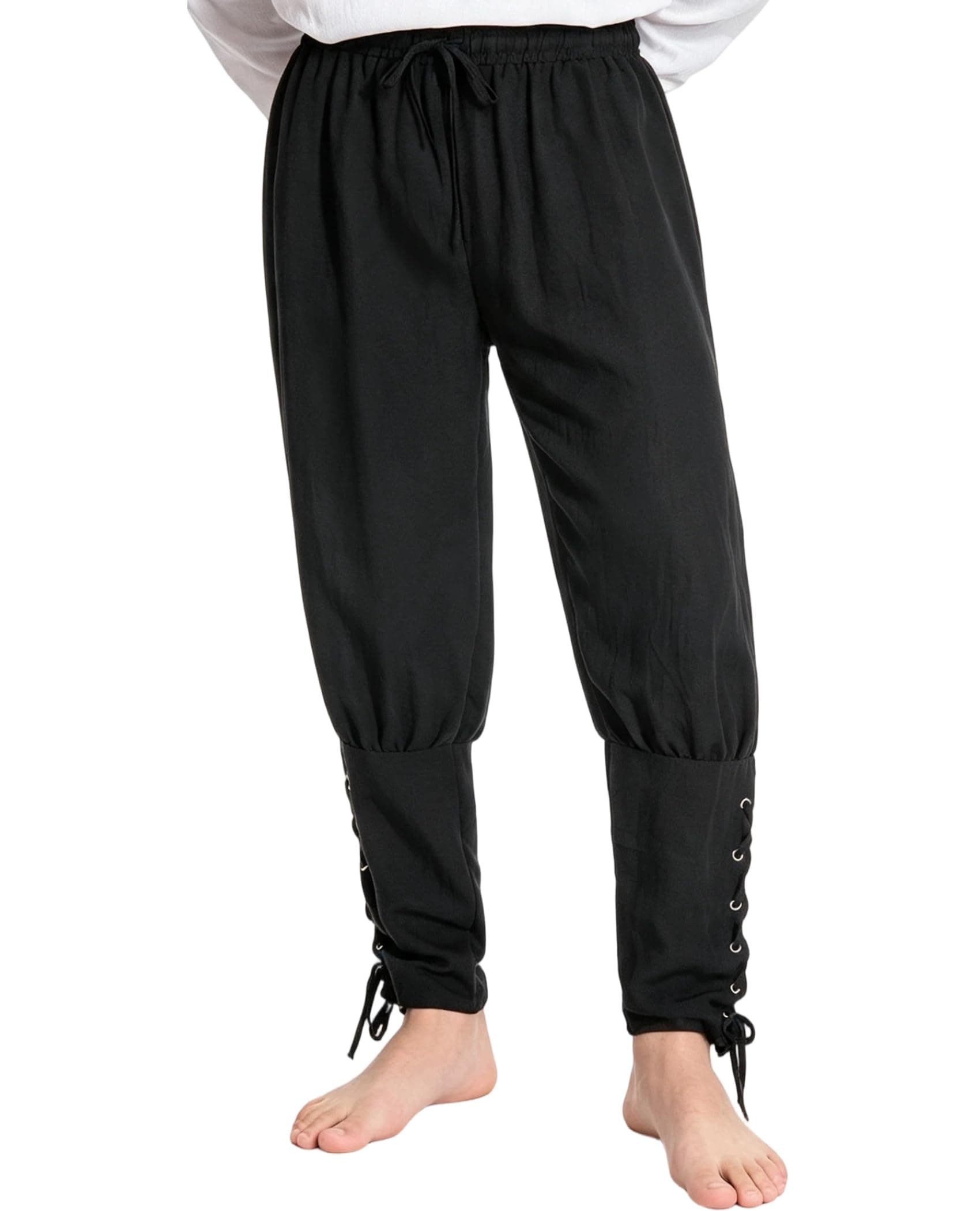 Coser Park Mens Spring Summer Autumn Ankle Banded Pants Medieval Viking Navigator Trousers Renaissance Pants