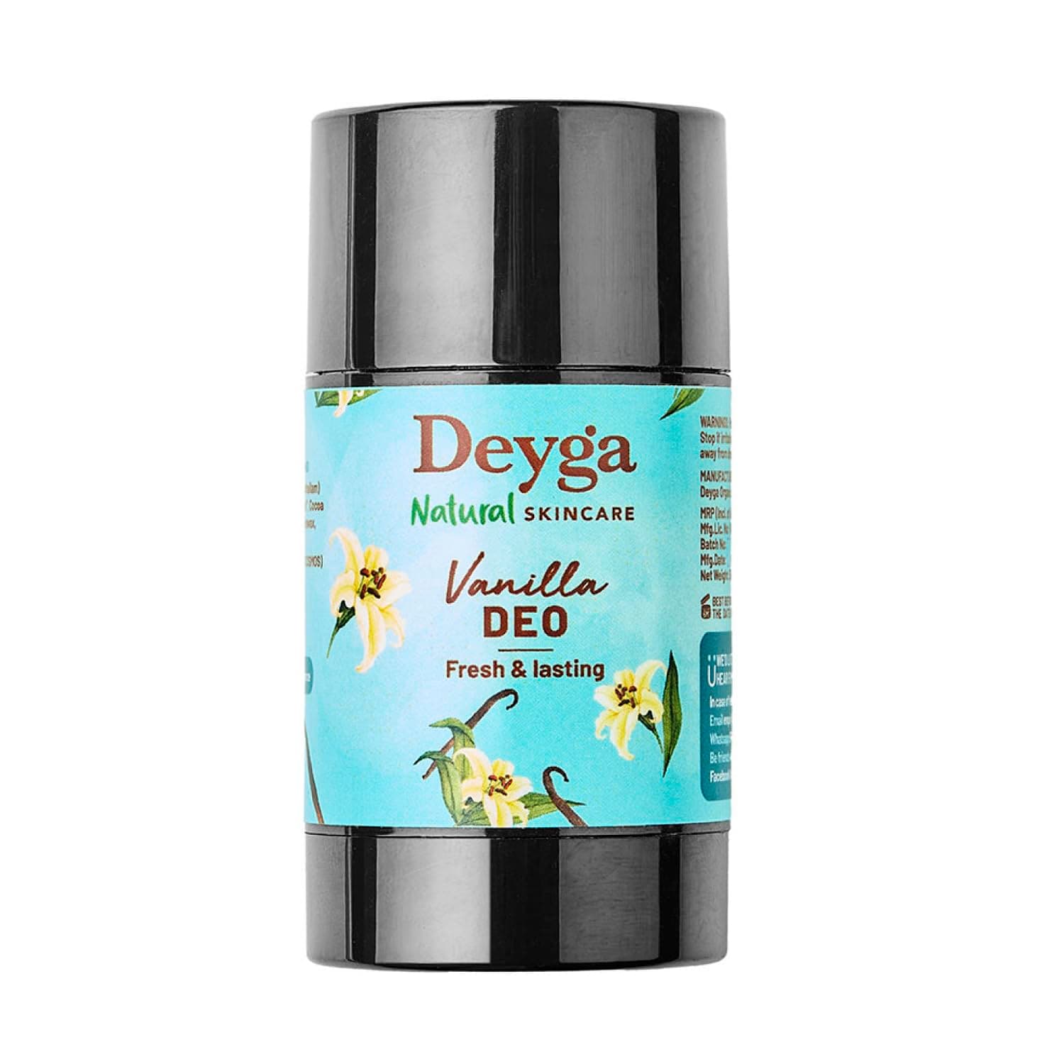 Deyga Vanilla Deodorant | Controls Excess Body Odor | Long-Lasting Freshness | Cruelty-free (35 Gram, Vanilla)