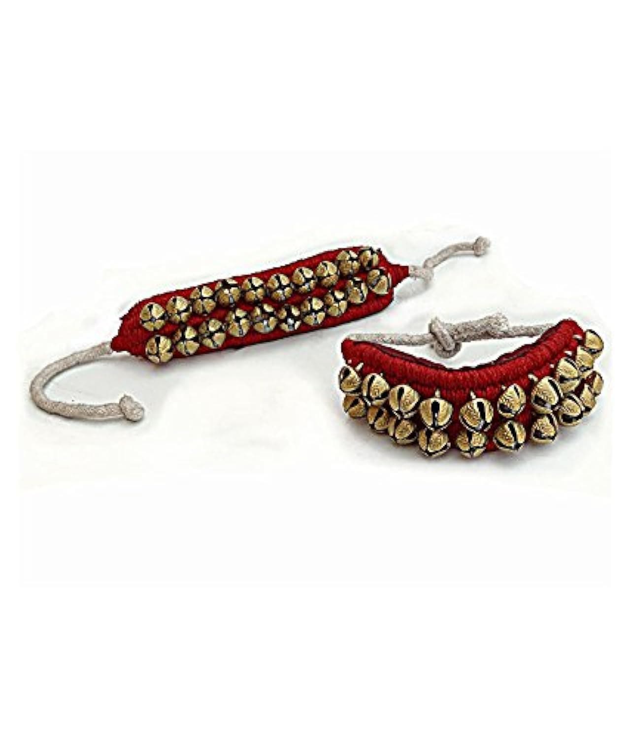 Fancy Steps Brass Red Ghungoo