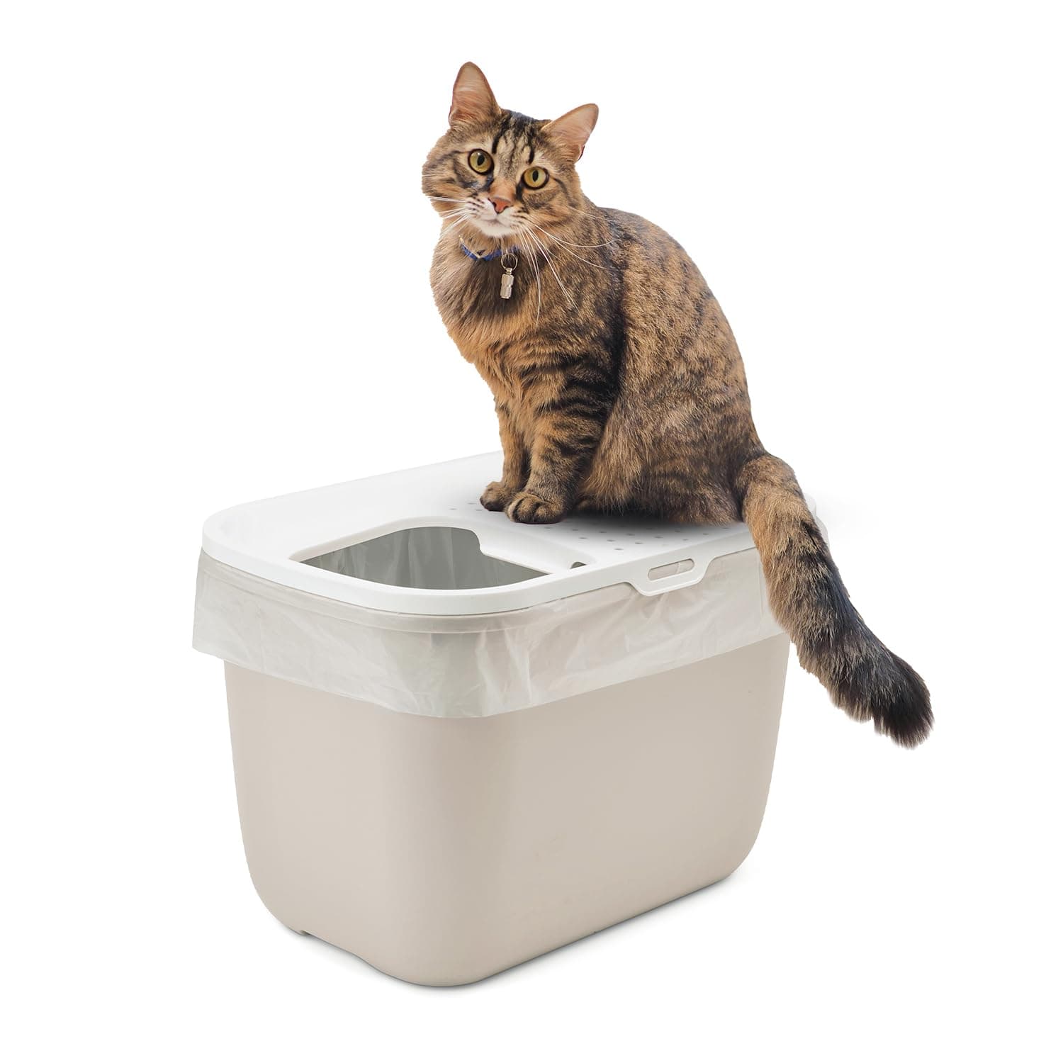 Savic Hop in Modern Cat Litter Tray, Mocca