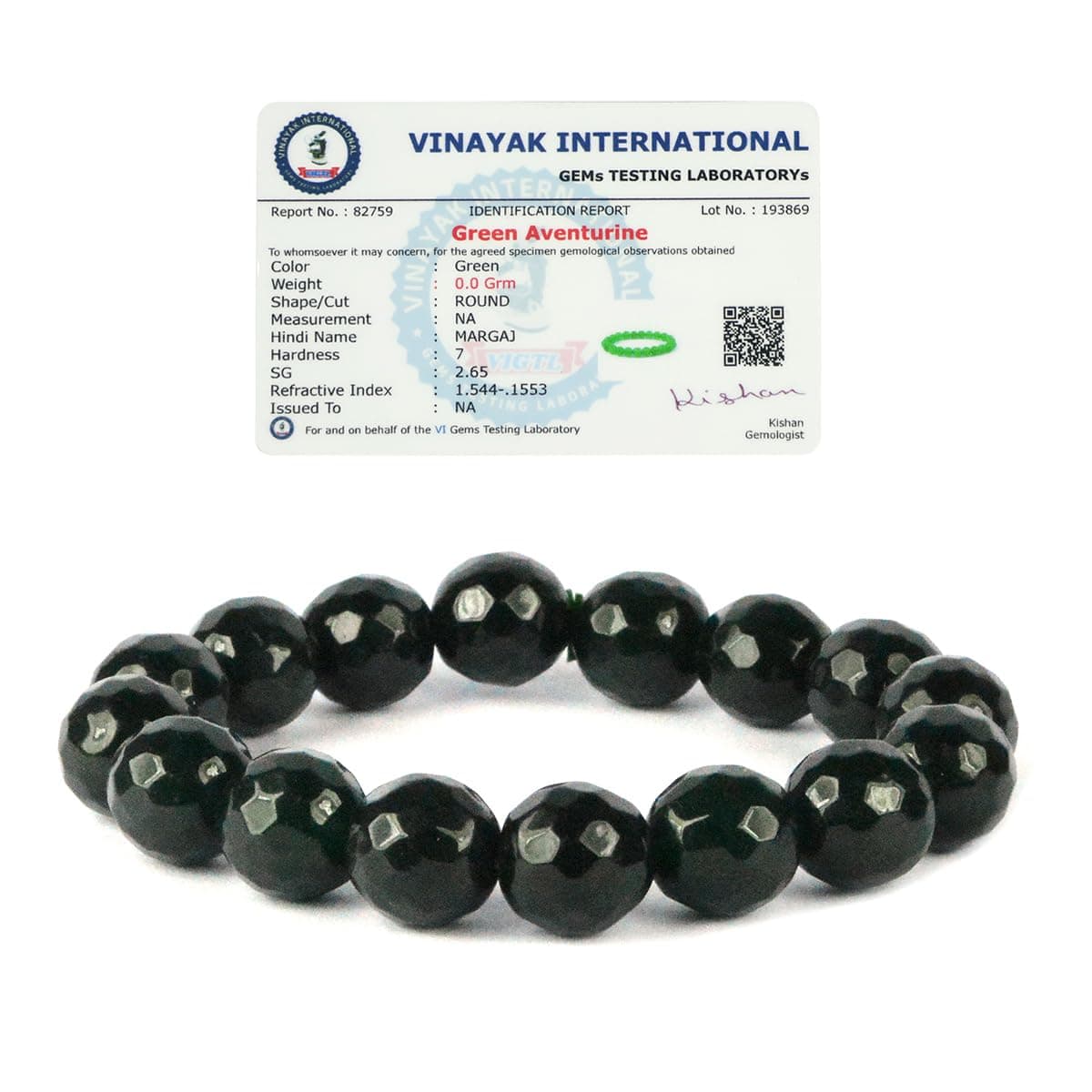 Reiki Crystal Products Certified Green Aventurine Bracelet 12 mm Diamond Cut Crystal Stone Bracelet for Reiki Healing and Crystal Healing (Color : Green)