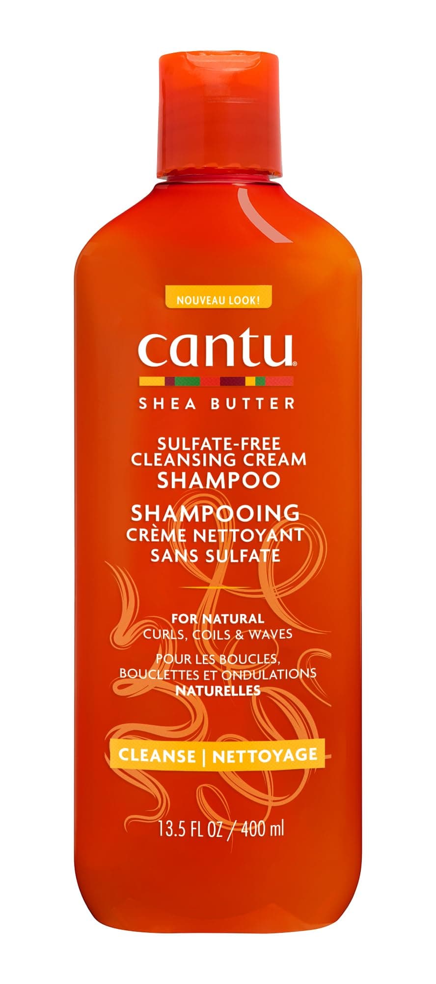 Cantu Shea Butter For Natural Hair Sulfate Free Cleansing Cream Shampoo, 13.5 Ounce