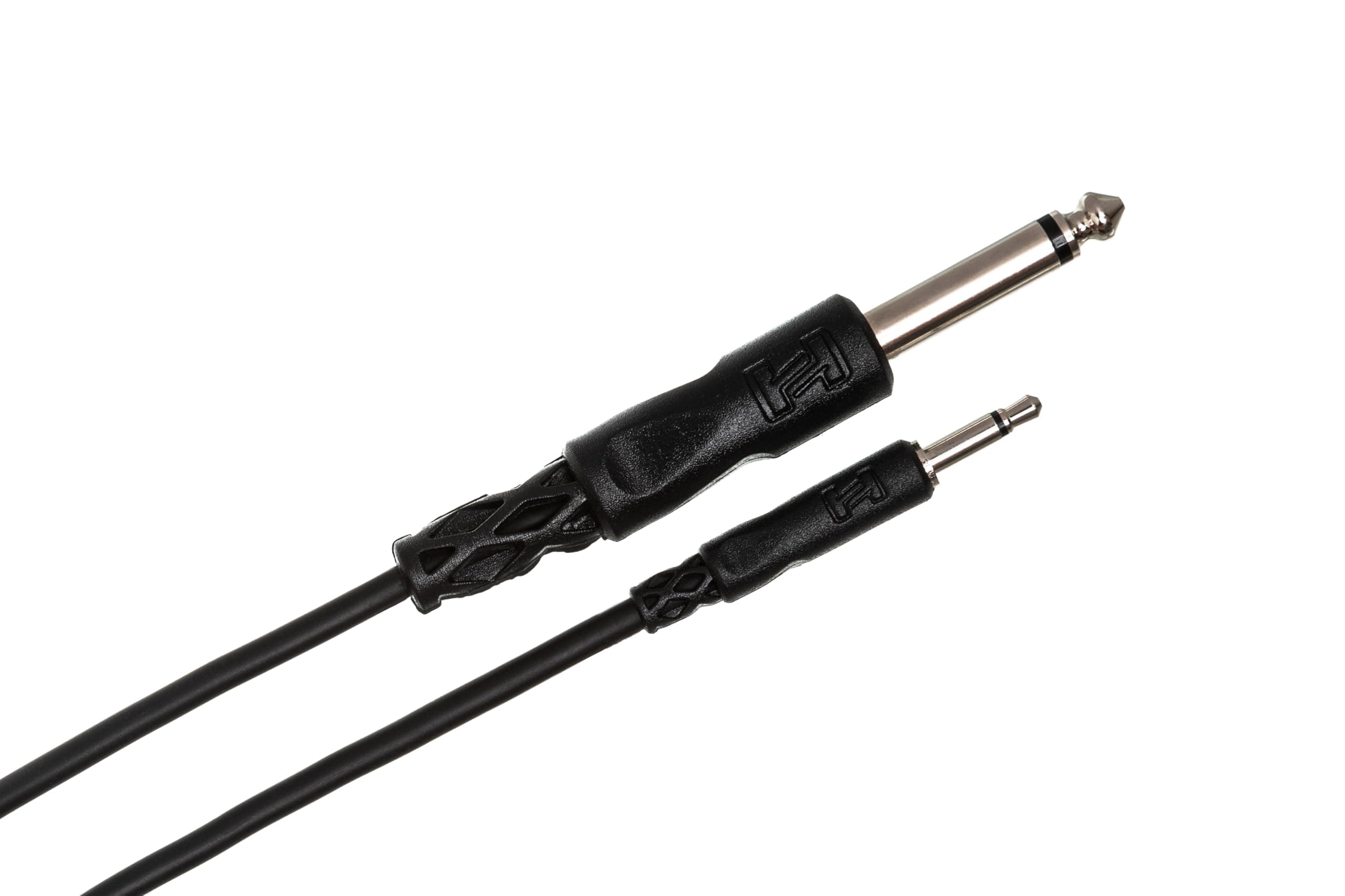 Hosa CMP-303 3.5 mm TS to 1/4 inch TS Mono Interconnect Cable, 3 feet(Black)