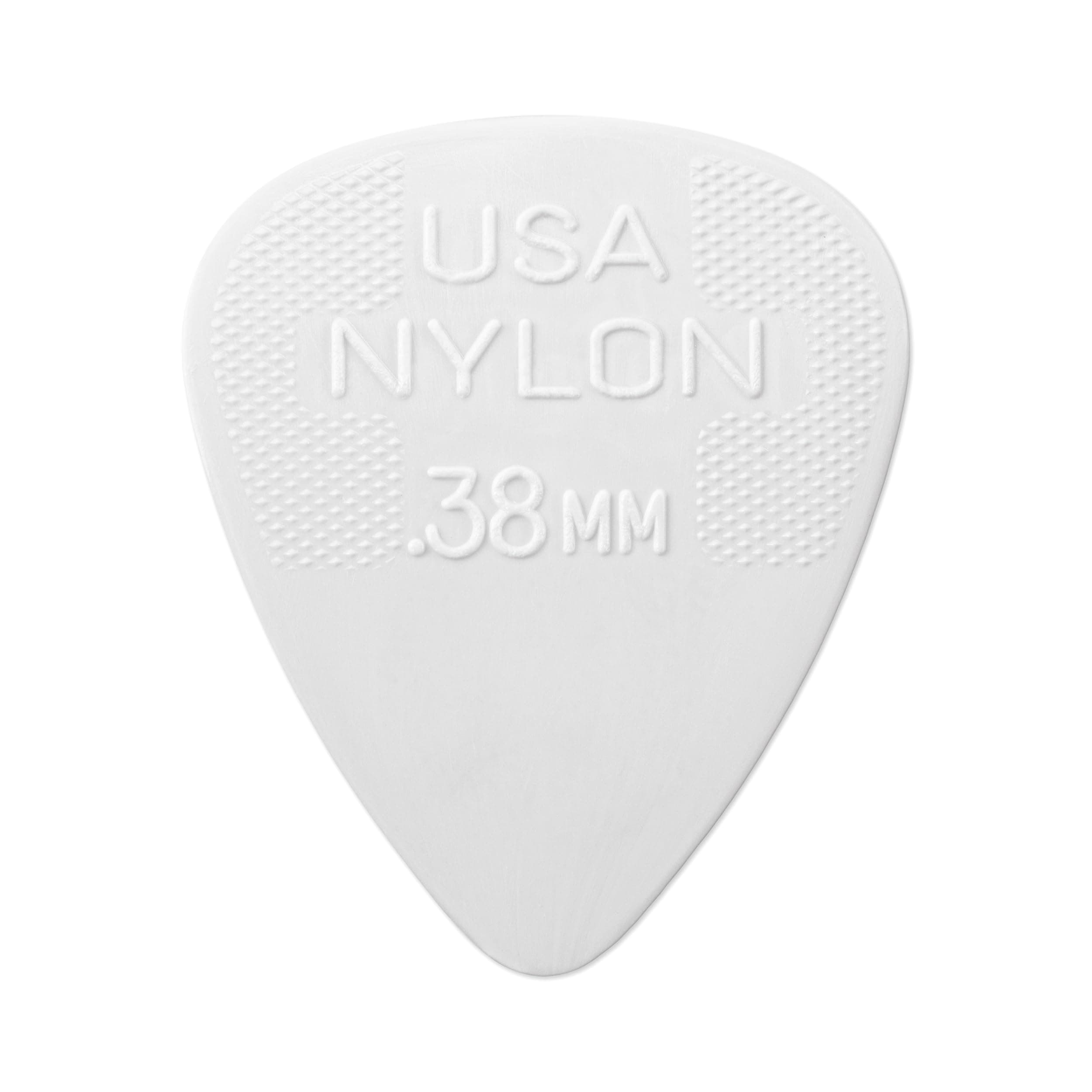 Jim Dunlop Dunlop 44P38 Nylon Standard Pick .38mm - 12 Pack (Off-White)
