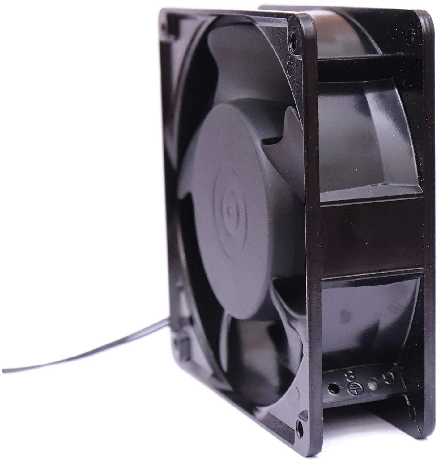 220V AC Power Cooling Fan 4.75" *4.75"1.5" Axial alluminum Black Fan For Networking Rack Server Network Enclosure PC Electric Panel Industrial Control Panel Industrial Machinery and Equipment