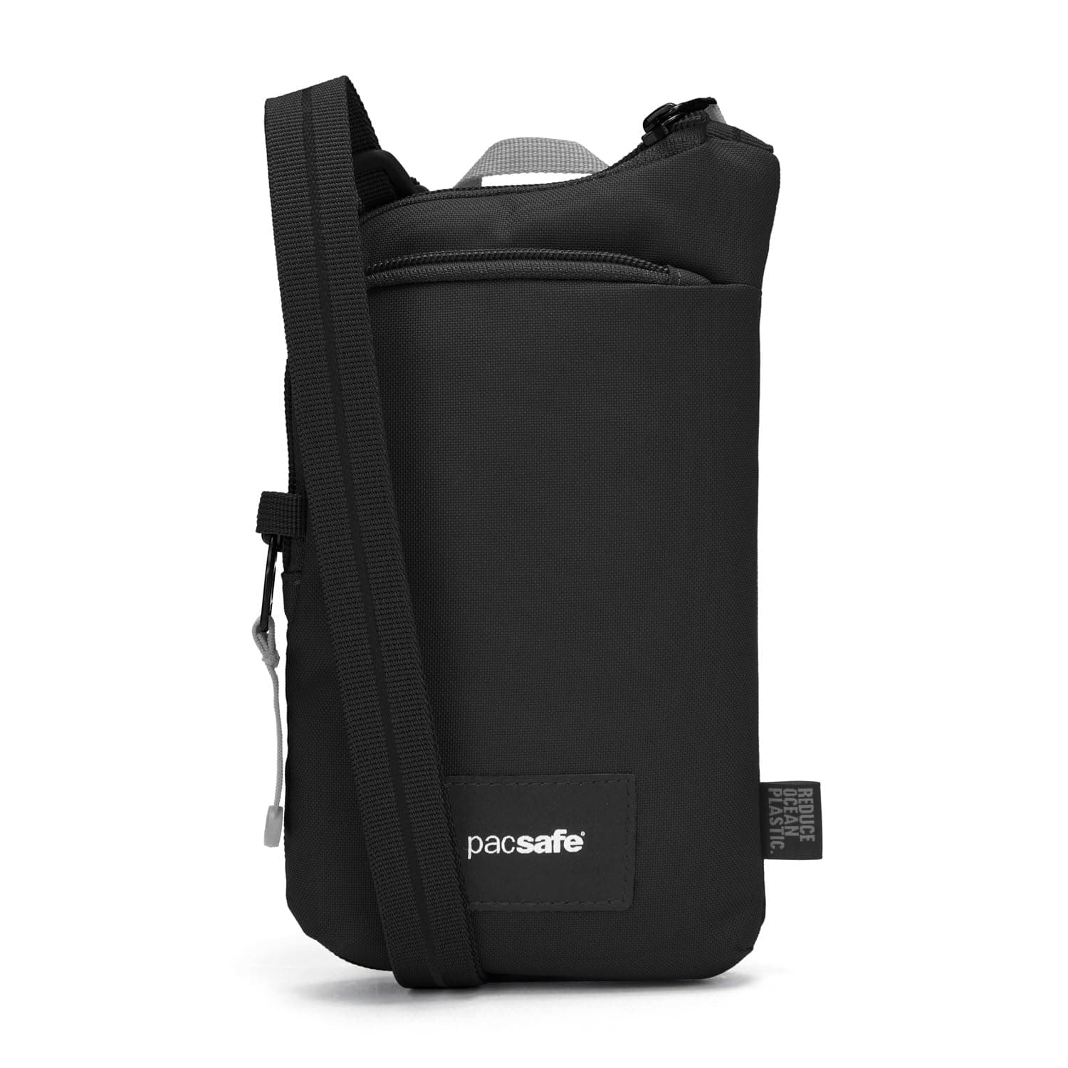 Pacsafe Unisex Pacsafe Go Anti Theft Tech Crossbody, Jet Black, 8.5 inches (H) x 4.7 inches (W) x 1.2 inches (D)