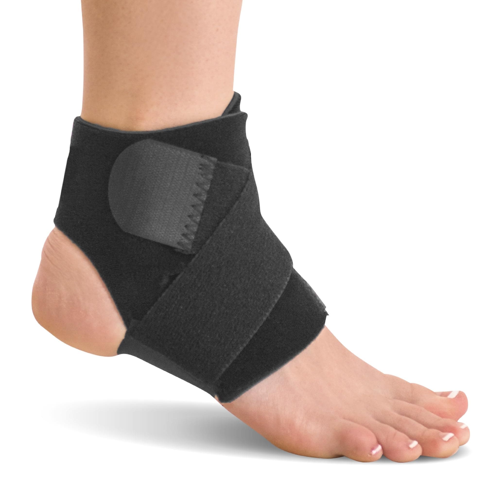 BraceAbility Neoprene Water-Resistant Ankle Brace Wrap-S/M