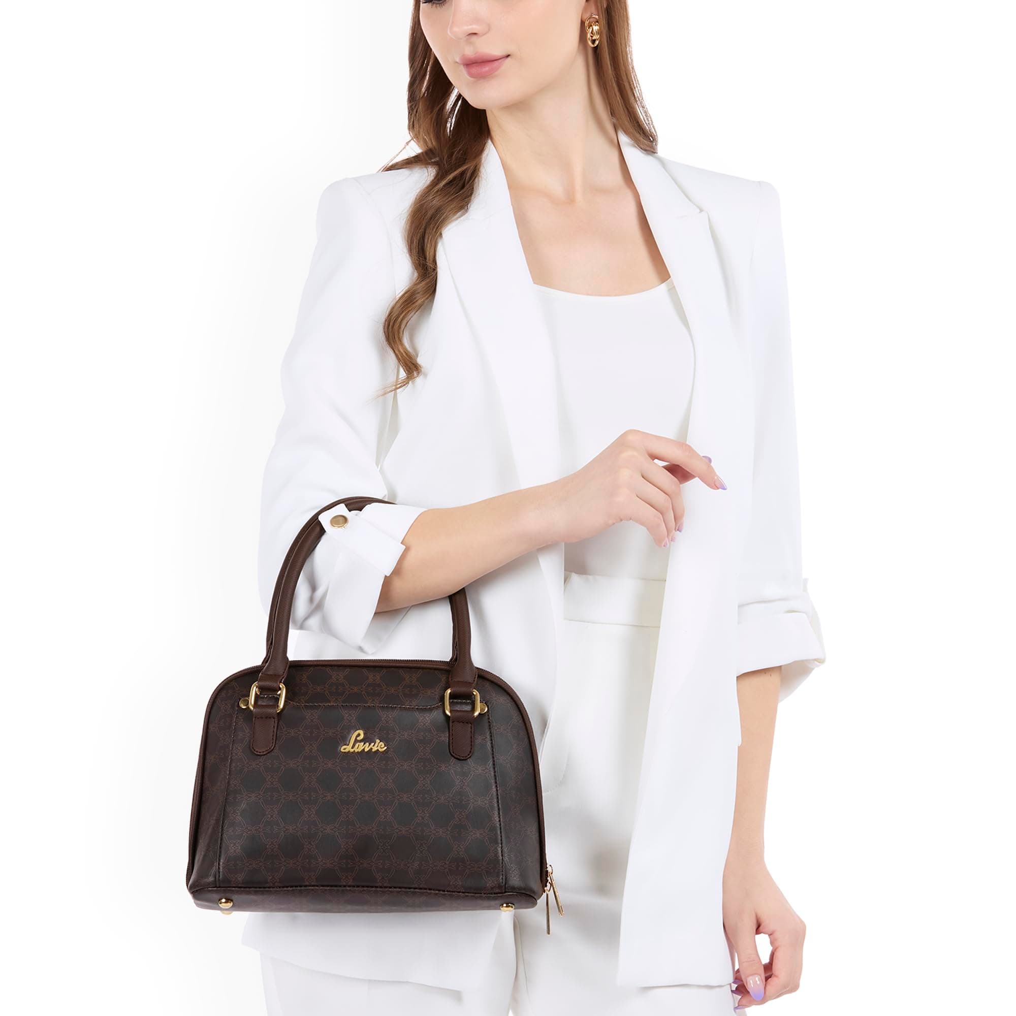 Lavie Women's Fella 3C Dome Satchel Handbag for Women | Satchel Bag for Work | Ladies purse | Stylish Shoulder Bag | Gift For Women