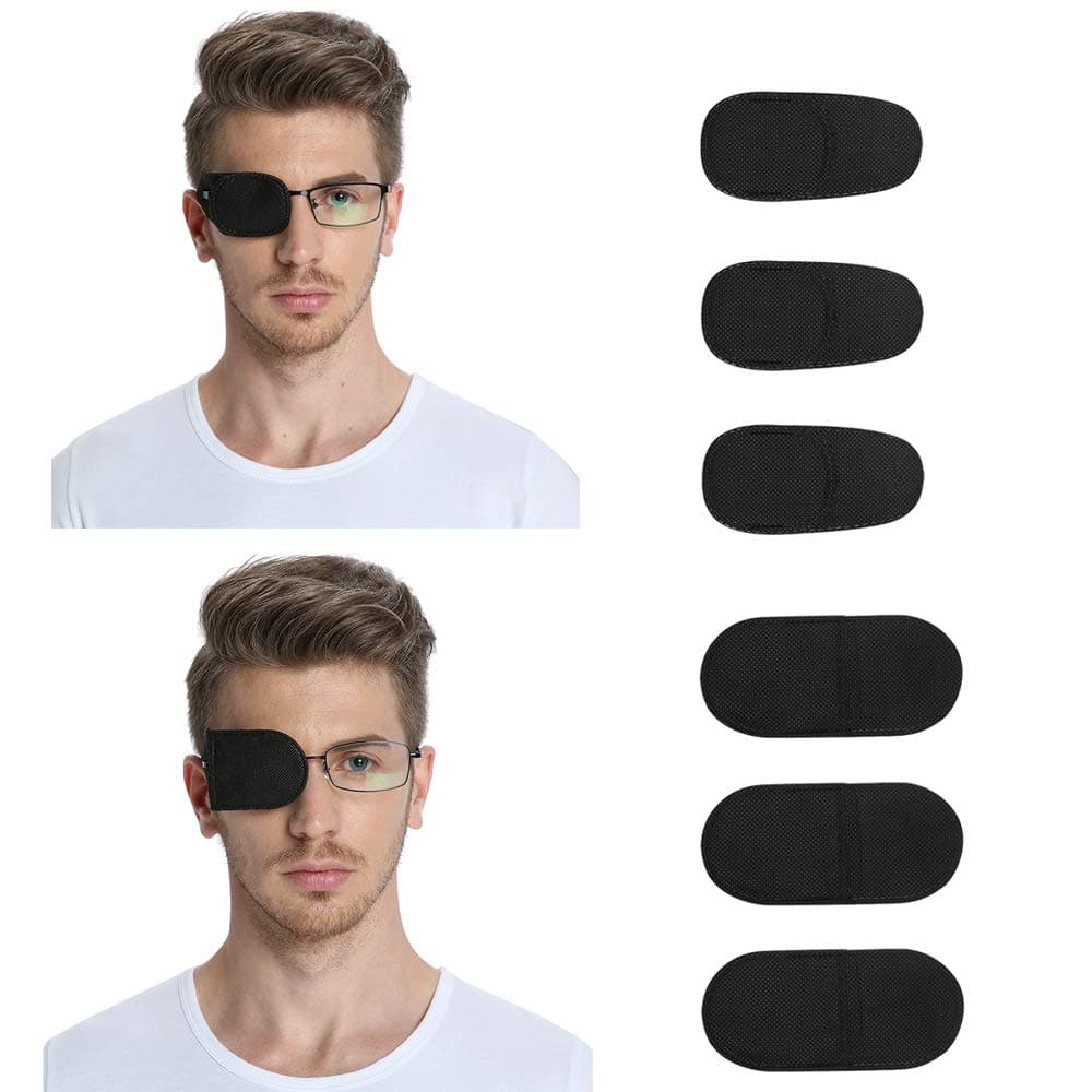 FCAROLYN 6pcs Eye Patch for Glasses to Treat Lazy Eye / Amblyopia / Strabismus
