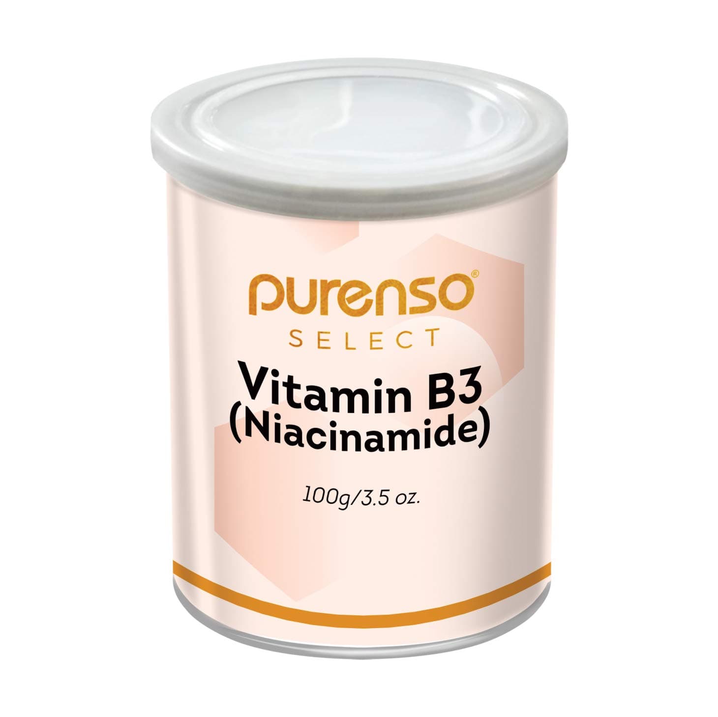 Purenso Select -Vitamin B3 powder - niacinamide 100g, for serum making, anti ageing beauty formulations, moisturizer & lotion making, cosmetic making & DIY personal care for face, hair, skin & body