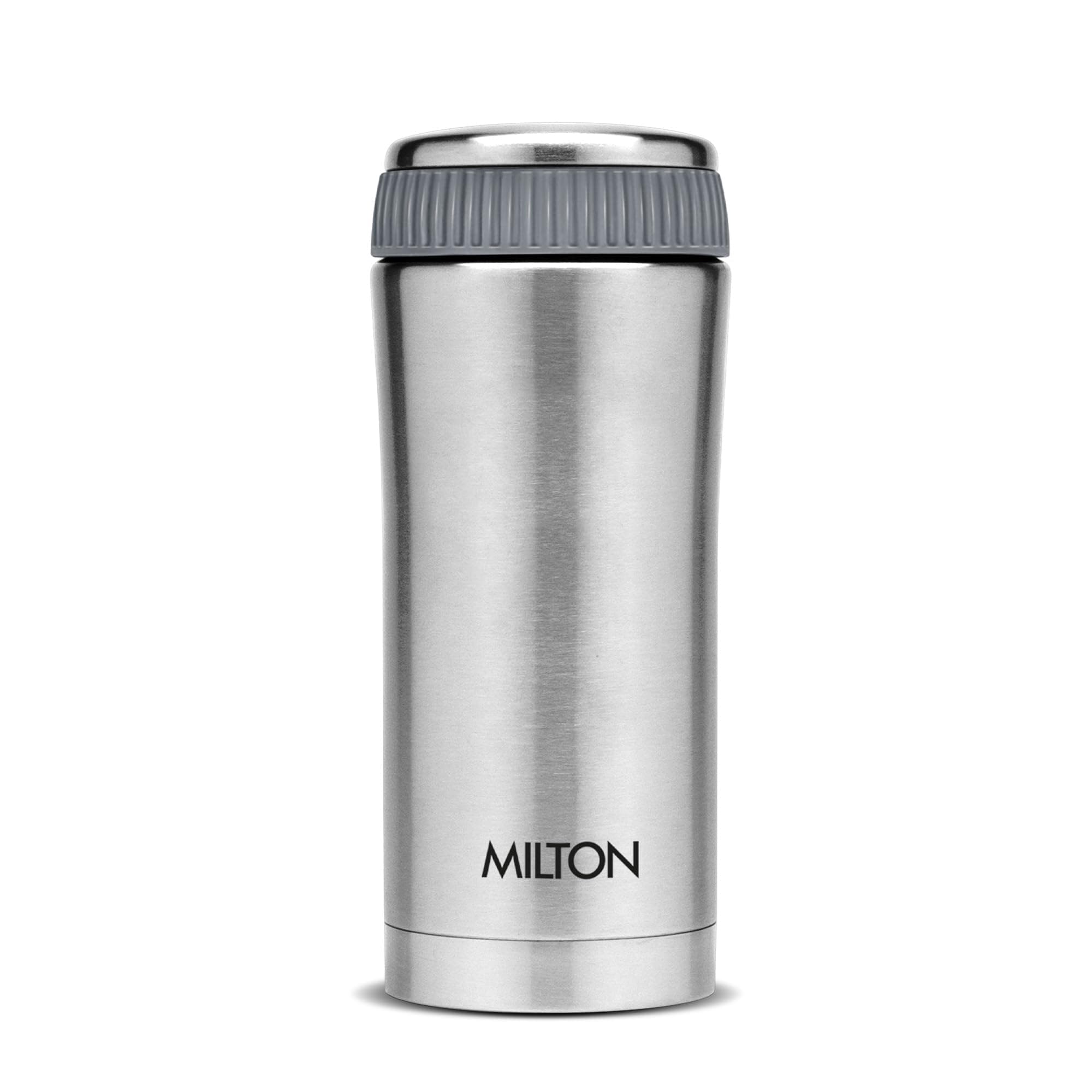 Milton Nexo 420 Thermosteel Hot and Cold Flask, 410 ml, Pearl Ivory | ISI Certified | Vacuum Insulated | Rust Proof | Leak Proof | Tea | Coffee | Juice