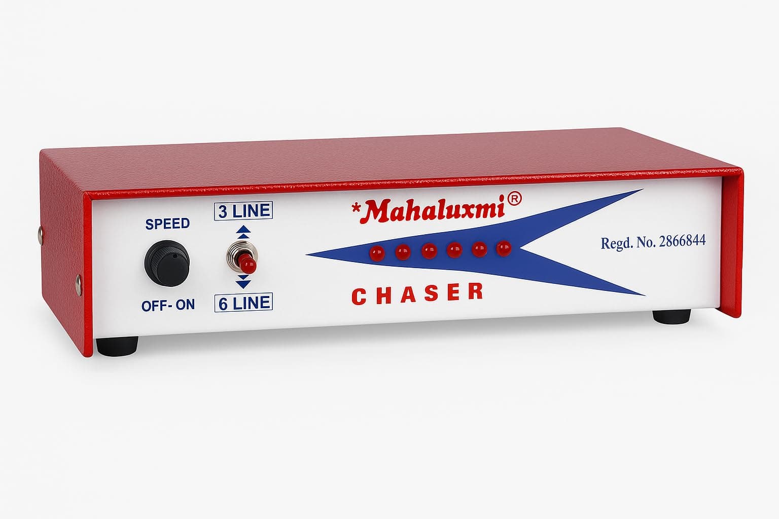 Mahaluxmi 6 Line Action Chaser 2000 Watt Per Channel (Multicolour)