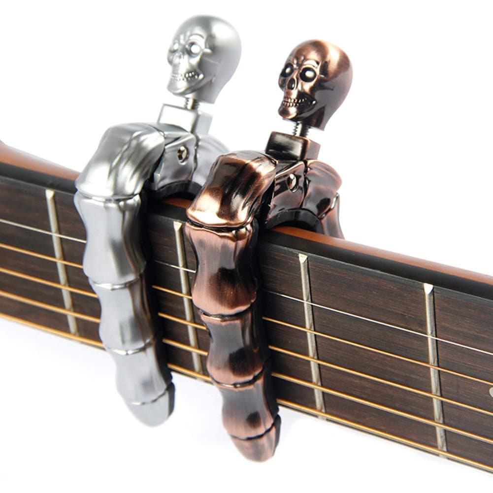 YUEKO Ghost Finger Guitar Capo for Electric and Acoustic Guitar Guitarra Accessories (Antique bronze)