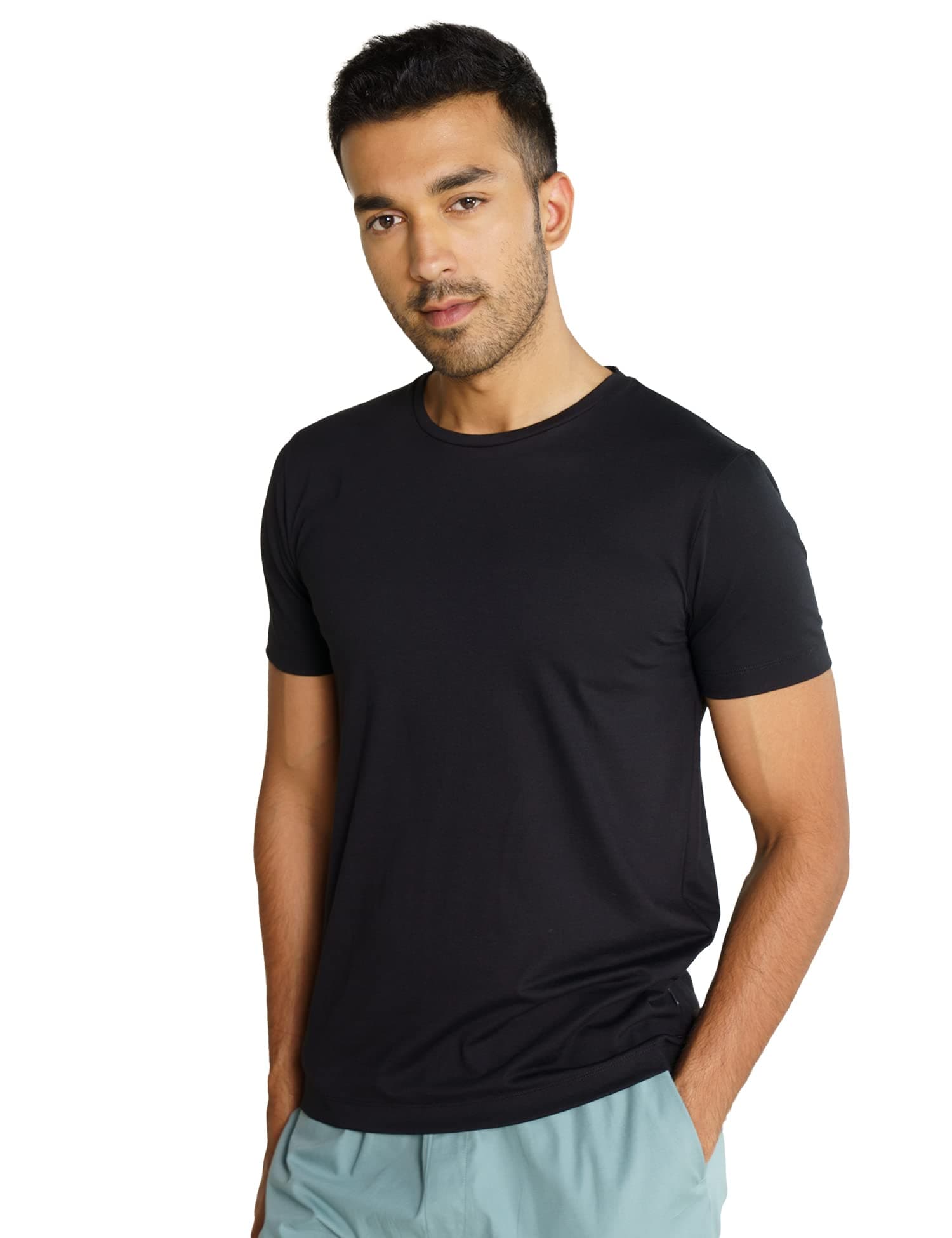 DAMENSCH Breeeze Ultralight Basic Crew Half Sleeve T-Shirt-Pack of 1