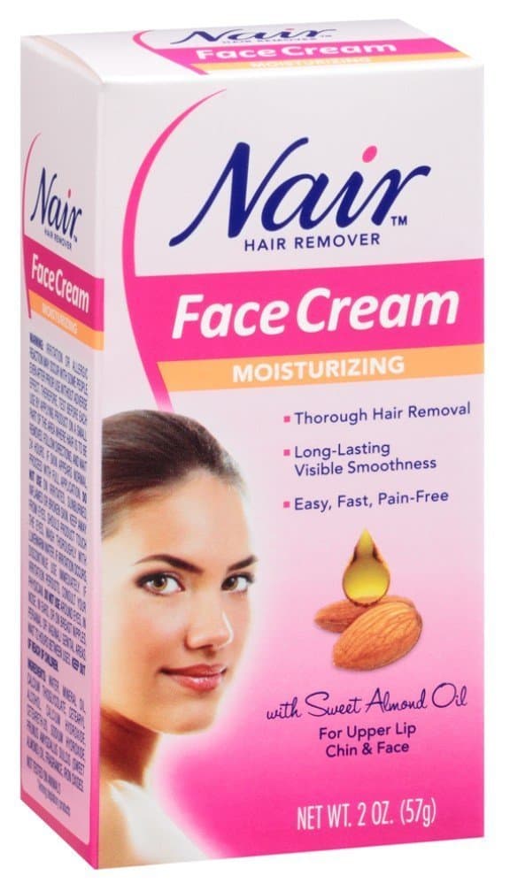 Nair Hair Removal Cream With Baby Oil For Face, 2 oz (Pack of 6)