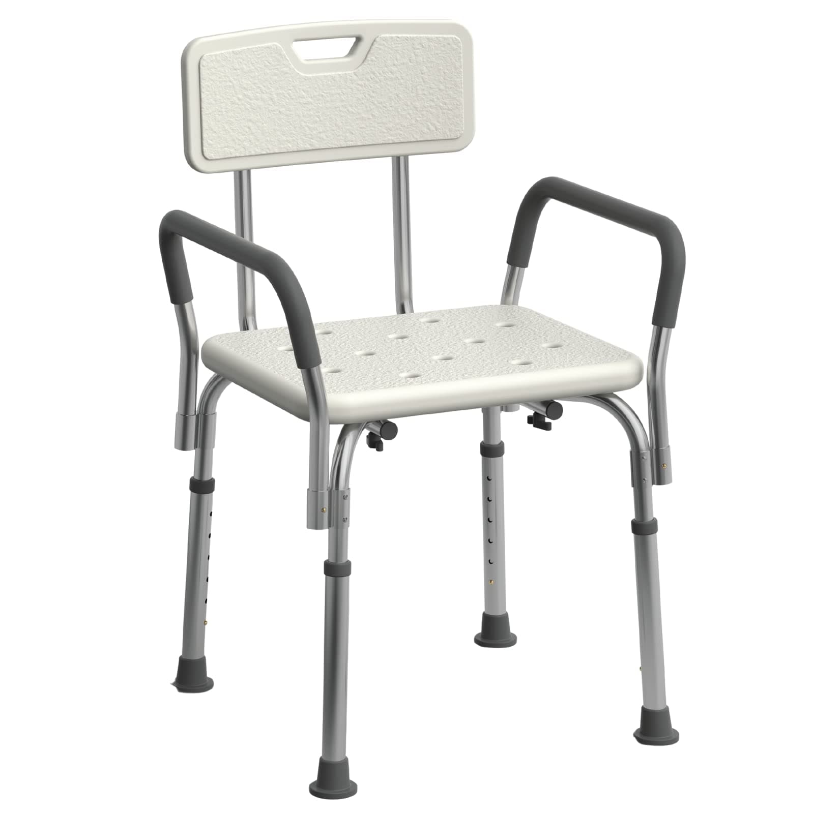 Medline Shower Chair Bath Seat with Padded Armrests and Back, Great for Bathtubs, Supports up to 350 lbs