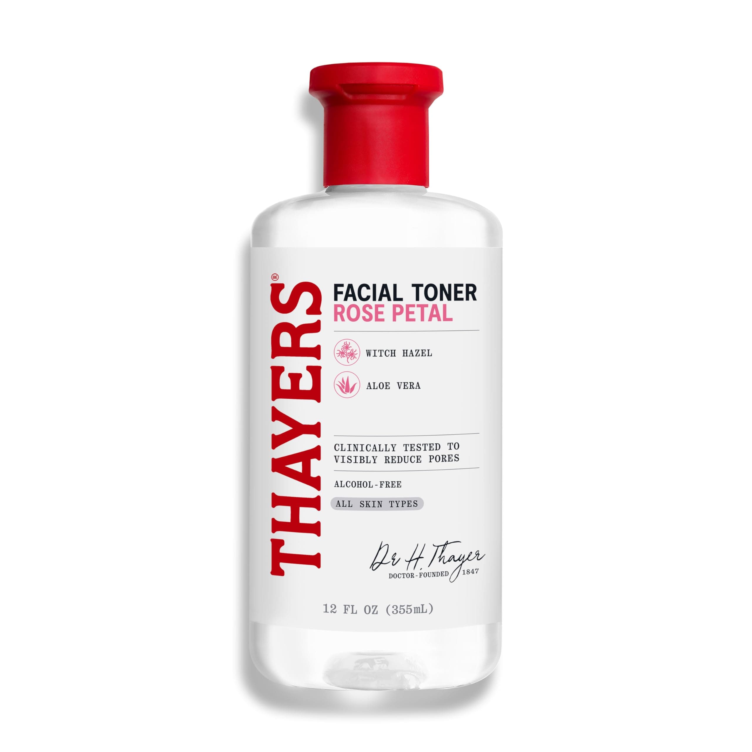 Thayer's Alcohol Free Rose Petal Witch Hazel With Aloe Vera, 355 ml