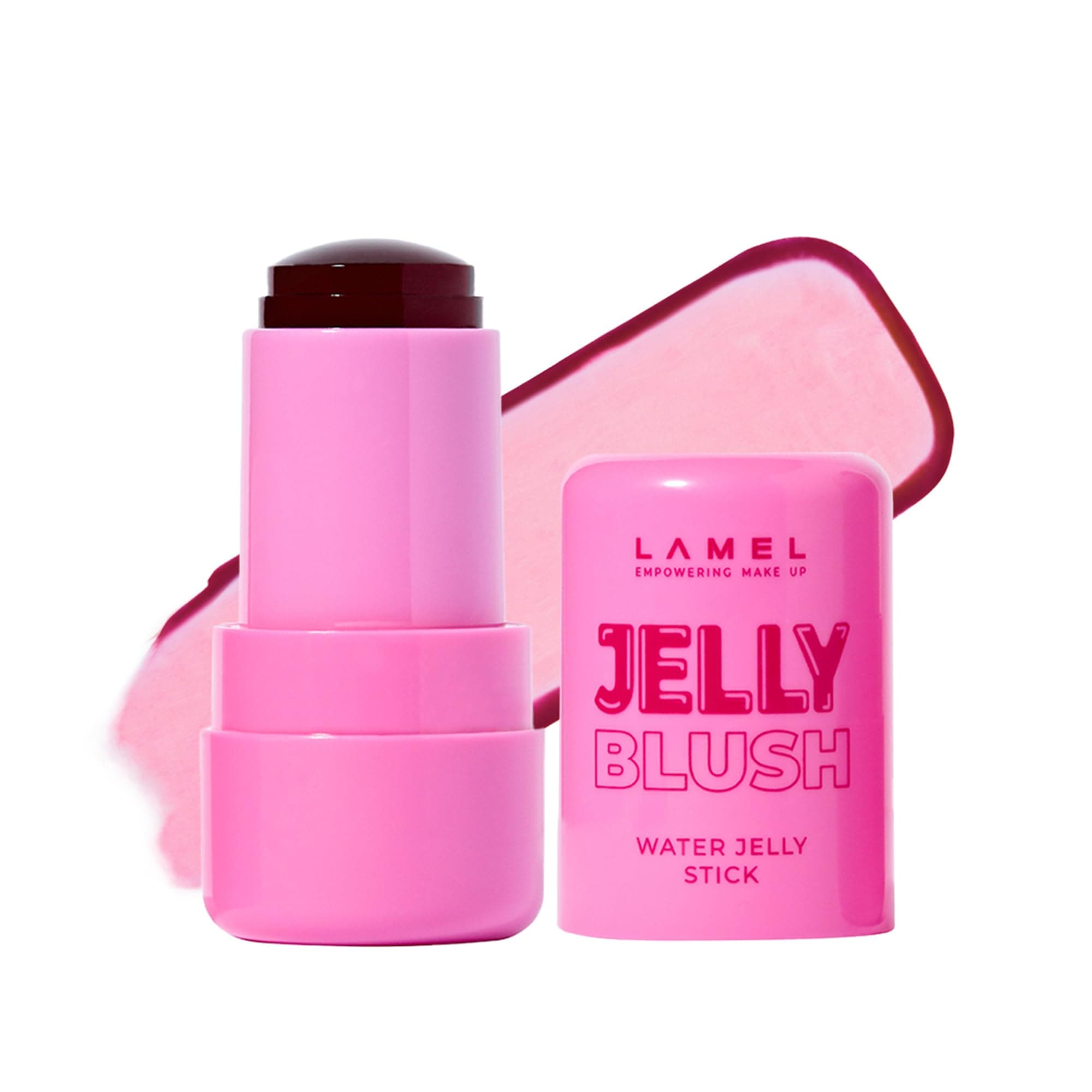 LAMEL Water Jelly Blush – Lightweight Gel Blush for Cheeks & Lips, Water-Based, Buildable Color, Dewy Natural Finish, Long-Lasting